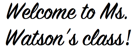 welcome 